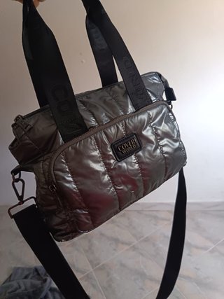Borsa  grigio lucida