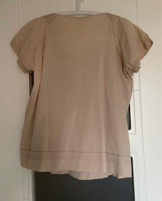 Blusa beige bordada
