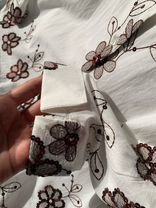 Blusa  Retro Pon.t Guapa bordada.100%algodón