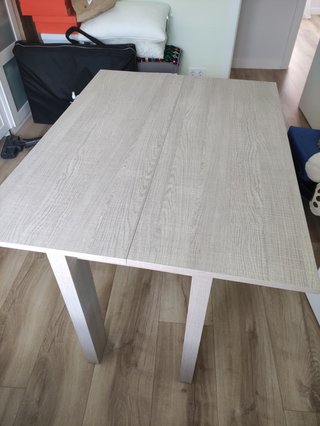 Mesa comedor extensible madera 120x45/90