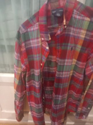 Camicia a quadri Ralph Lauren XL 18 20 Buono stato