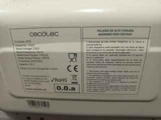 Microondas Cecotec Blanco