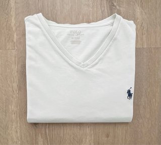 Camiseta Polo Ralph Lauren V-Neck Blanca Talla M