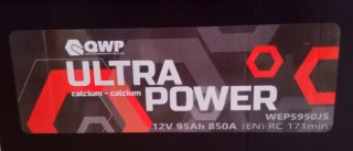 Batería de Coche QWP Ultra Power 12V 95Ah