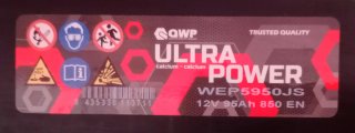 Batería de Coche QWP Ultra Power 12V 95Ah