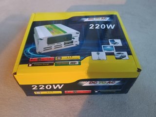 Inversor Corriente 220W DC12V a AC220V