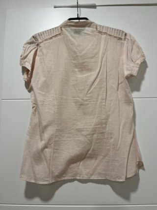 Blusa Zara Basic Perlitas Talla L