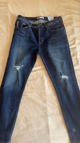 Pull&Bear Vaqueros Cortos Azules