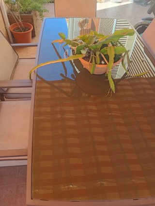 Conjunto mesa y sillas terraza