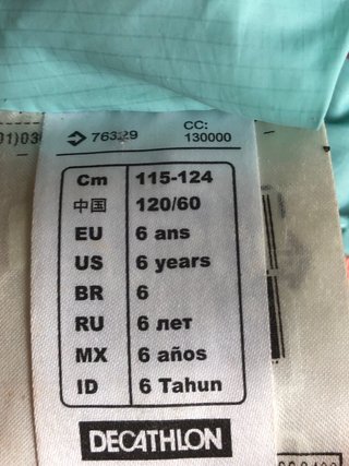 Chaleco niña Quechua Talla 6