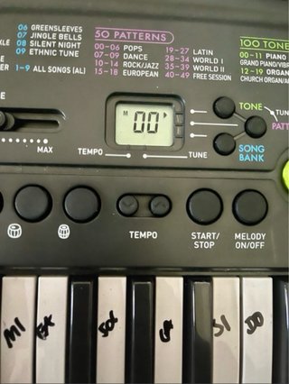 Pianola Casio SA-46 con custodia