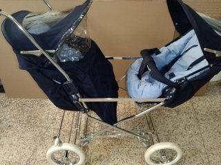 Cochecito Bebé Doble Silla Paseo