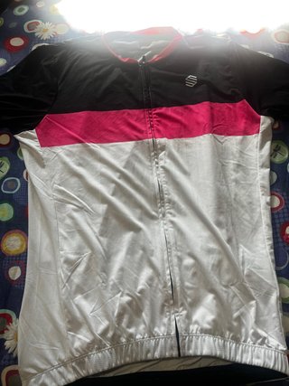 Maillot Ciclismo Negro, Rosa y Blanco