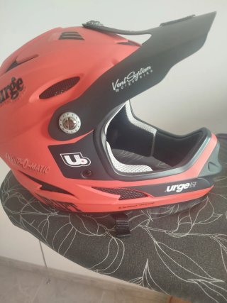 Casco Urge Drift Enduro Motocross Negro Rojo t.L