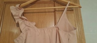 Blusa rosa tirantes volante T.38