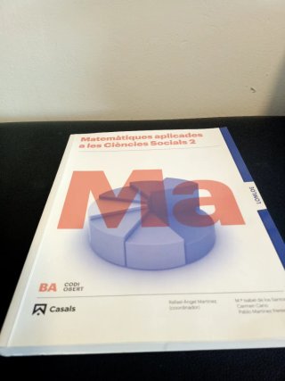 Matemáticas aplicades a les Ciències Socials, 2...