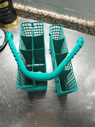 Portaposate verde in plastica
