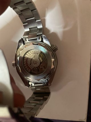 Omega Reloj Azul y Plateado