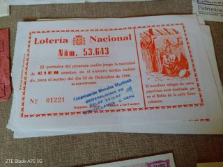 Lotería Nacional Antigua Colección