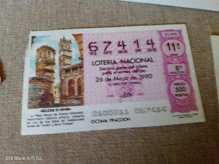 Lotería Nacional Antigua Colección