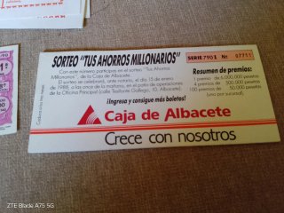 Lotería Nacional Antigua Colección