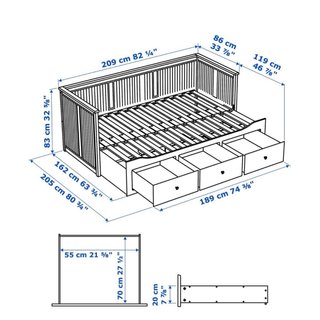 Cama nido IKEA HEMNES Blanca