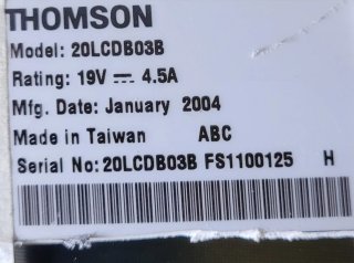 Pantalla Thomson 20LCDB03B
