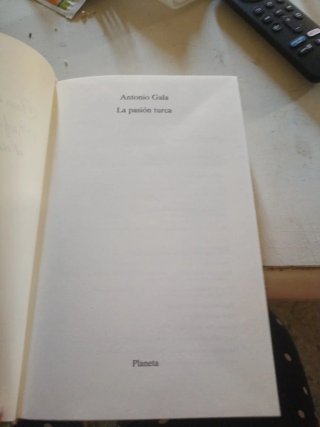 Libro Antonio gala La pasión turca