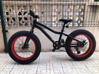 Bicicleta Fat Bike 20 Negra