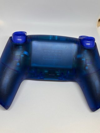 Mando PS5 Crystal Azul Zafiro con joy magnéticos