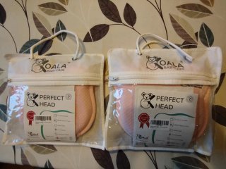 Lote 2 Almohadas Koala Babycare Cabeza Plana Rosa