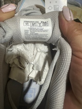 Deportivas Fila azul clarito  y blancas