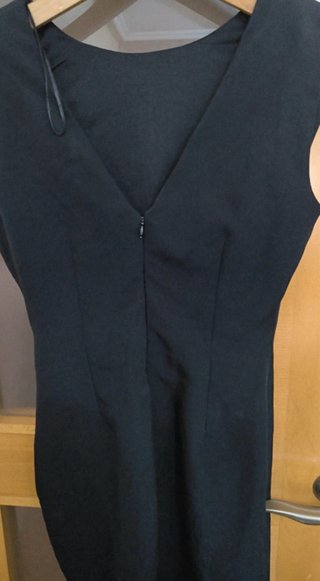 Vestido Zara Negro Cremallera Lateral