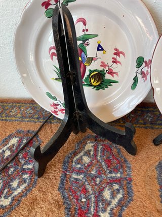 Set di piatti decorativi cinesi con supporto
