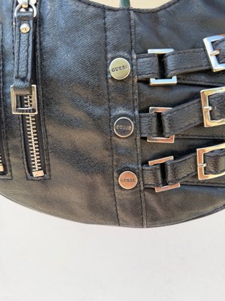 Borsa Guess Vera Pelle Vintage Nera