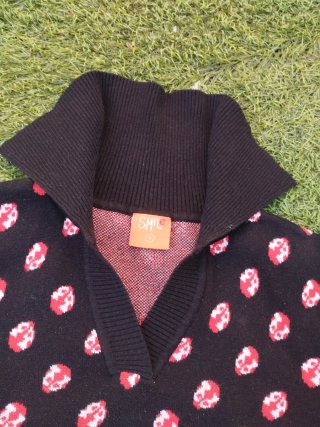 Jersey de punto vintage estampado