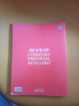Literatura universal, Batxillerat