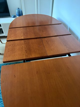 Mesa extensible madera y 4 sillas