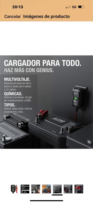 Cargador Baterías NOCO Genius1 6V/12V