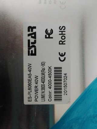 Panel de luz LED blanco