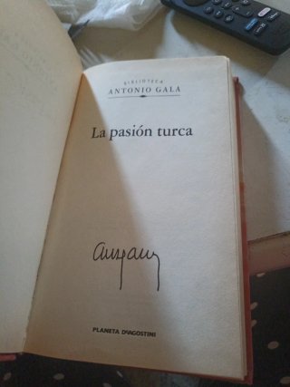 Libro biblioteca Antonio Gala la pasión turca