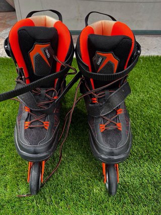 Patines en línea negros y naranjas T44 Oxelo
