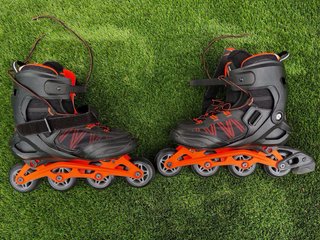 Patines en línea negros y naranjas T44 Oxelo