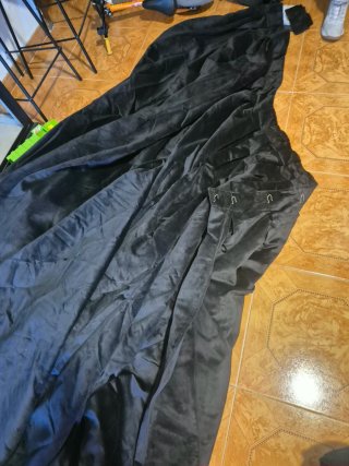 3 Cortinas Terciopelo Negras