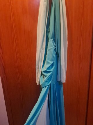 Vestido fiesta Mariquita Trasquilá turquesa