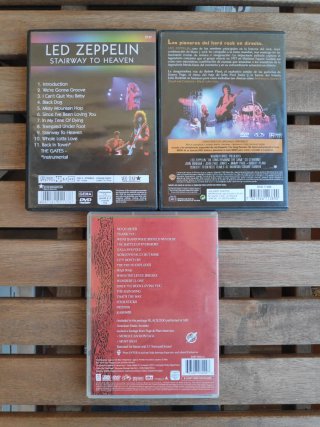 3 DVD. Led Zeppelin. Jimmy Page y Robert Plant