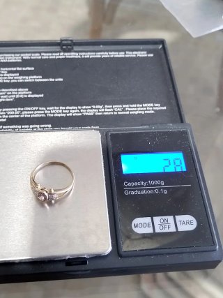 Anillo Oro 18k Rosa de Francia y Diamantes