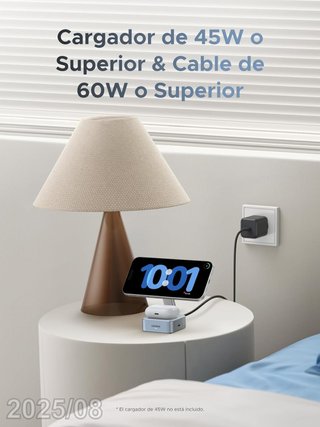 UGREEN Cargador inalambrico 2en1 MagFlow Qi2 25W