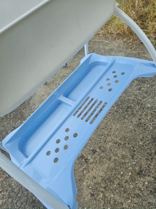 Bañera cambiador plegable Olmitos azul