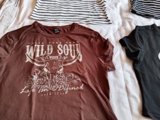 Lote 4 Camisetas SHEIN Cortas Talla L